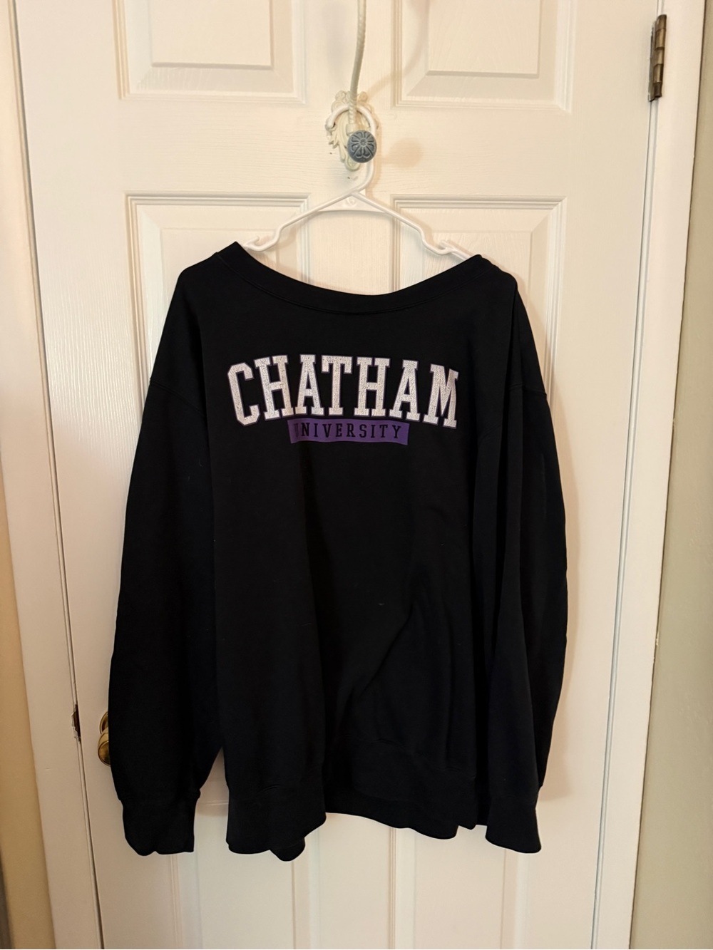 Chatham University Black Crewneck Sweatshirt
